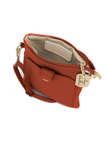 Anna Morellini Leder-Handytasche "Erica" in Rot - (B)14 x (H)21 x (T)1 cm