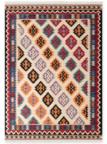 Hanse Home Woll-Teppich "Kian" in Creme/ Bunt