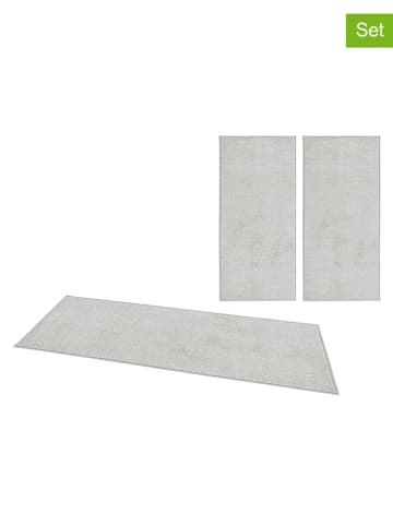 Hanse Home 3-delige set: bedomranding "Pure" lichtgrijs