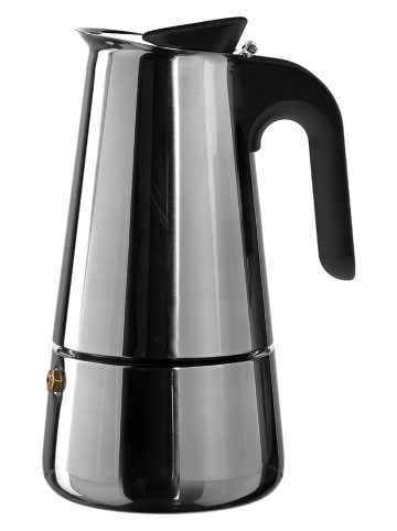 LEONARDO Espressobereiter in Silber/ Schwarz - 300 ml