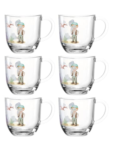 LEONARDO 2er-Set: Tassen ''Dino" in Transparent/ Bunt - 280 ml