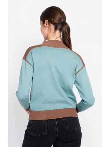 William de Faye Trui turquoise/camel
