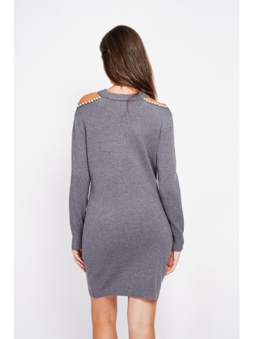 William de Faye Sukienka dzianinowa w kolorze szarym