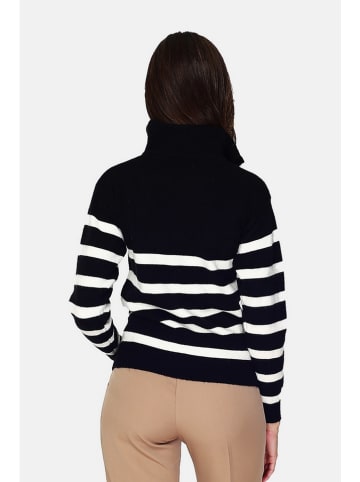 William de Faye Pullover in Schwarz/ Weiß