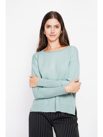 William de Faye Sweter w kolorze turkusowym