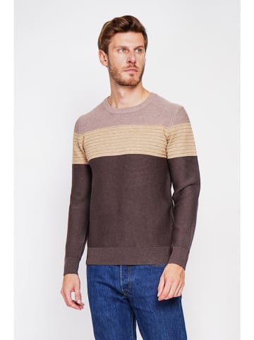 William de Faye Trui donkerbruin/beige