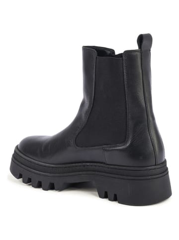 Tommy Hilfiger Shoes Leder-Chelsea-Boots in Schwarz