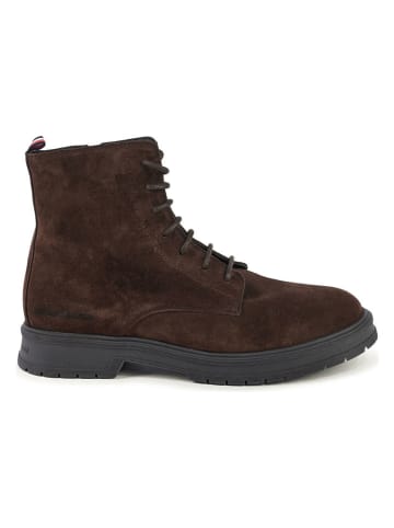 Tommy Hilfiger Shoes Leder-Boots in Braun