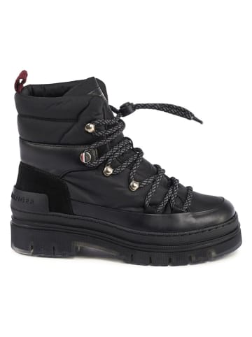 Tommy Hilfiger Shoes Leder-Boots in Schwarz