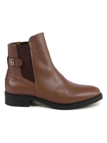 Tommy Hilfiger Shoes Leder-Chelsea-Boots in Hellbraun