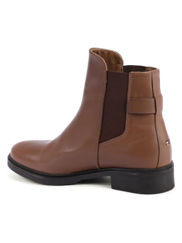 Tommy Hilfiger Shoes Leder-Chelsea-Boots in Hellbraun