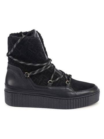 Tommy Hilfiger Shoes Leder-Winterboots in Schwarz