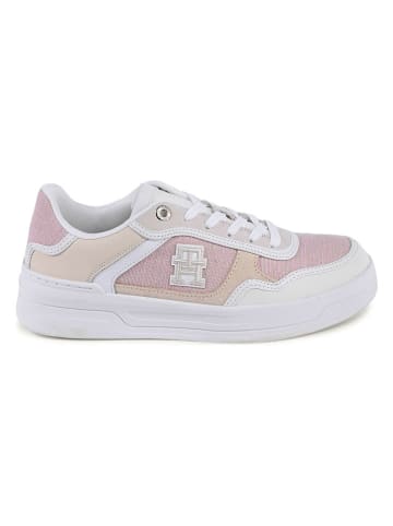 Tommy Hilfiger Shoes Leder-Sneakers in Rosa/ Beige