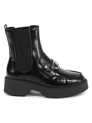 Tommy Hilfiger Shoes Leder-Chelsea-Boots in Schwarz