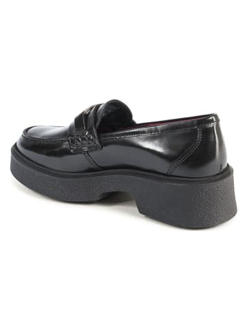 Tommy Hilfiger Shoes Leder-Mokassins in Schwarz