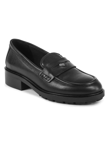 Tommy Hilfiger Shoes Leder-Mokassins in Schwarz