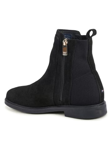 Tommy Hilfiger Shoes Leder-Boots in Schwarz