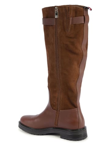 Tommy Hilfiger Shoes Leder-Stiefel in Hellbraun