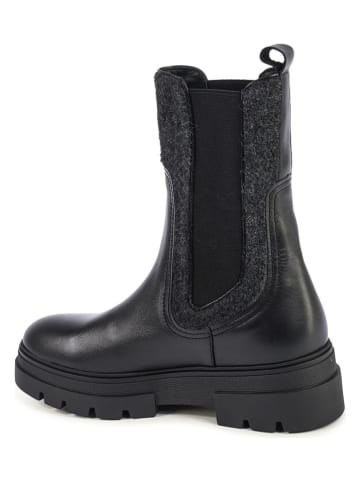 Tommy Hilfiger Shoes Leder-Chelsea-Boots in Schwarz