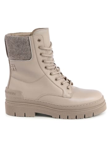Tommy Hilfiger Shoes Leder-Boots in Beige