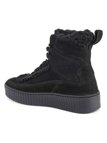 Tommy Hilfiger Shoes Leder-Winterboots in Schwarz