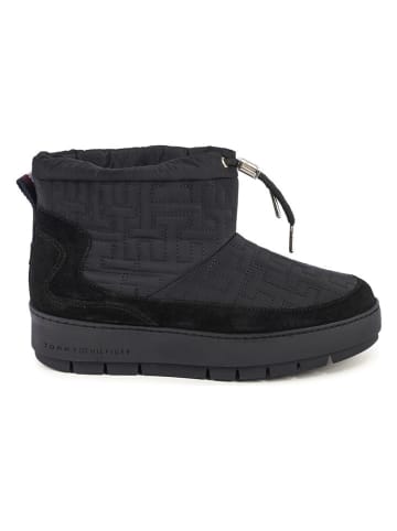 Tommy Hilfiger Shoes Leder-Winterboots in Schwarz