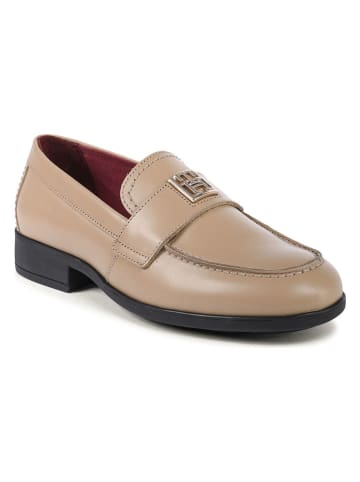 Tommy Hilfiger Shoes Leder-Mokassins in Beige