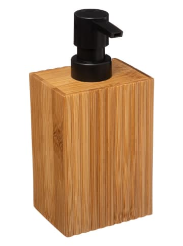 WellHome Dozownik mydła w kolorze jasnobrązowym - 8,6 x 17,5 x 6,5 cm