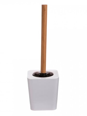 WellHome Toiletborstelhouder wit - (B)11,7 x (H)38 x (D)11,7 cm