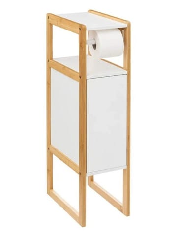 WellHome Toilettenpapierhalter in Weiß - (B)33 x (H)80 x (T)20 cm
