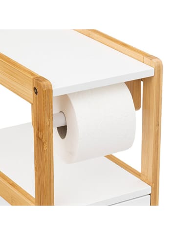 WellHome Toiletrolhouder wit - (B)33 x (H)80 x (D)20 cm