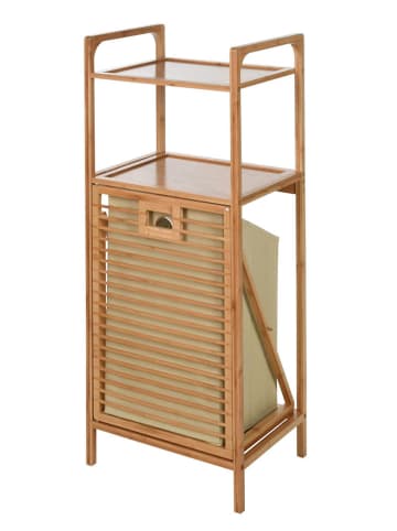 WellHome Badezimmerregal in Hellbraun - (B)40 x (H)95 x (T)30 cm