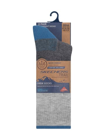 Skechers Skarpety (4 pary) w kolorze szarym