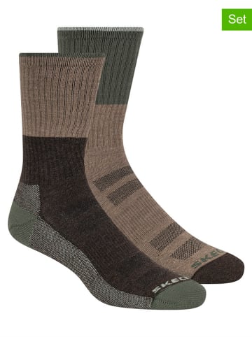 Skechers 2er-Set: Socken in Braun