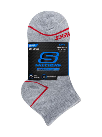 Skechers 5-delige set: sokken grijs/wit/zwart