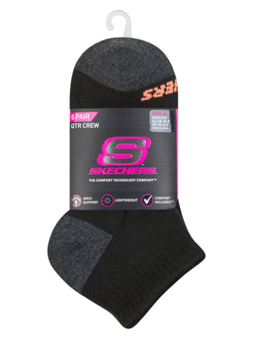 Skechers 6-delige set: sokken zwart