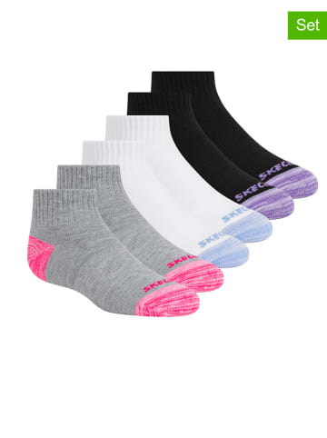 Skechers 10er-Set: Socken in Grau/ Weiß/ Schwarz