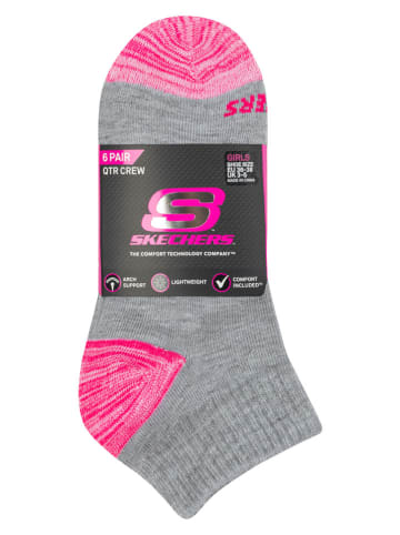 Skechers 10-delige set: sokken zwart/wit/grijs