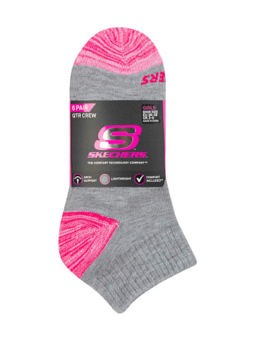 Skechers 10er-Set: Socken in Grau/ Weiß/ Schwarz
