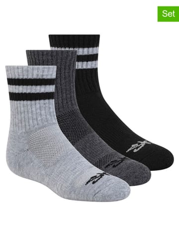 Skechers 3er-Set: Socken in Schwarz/ Anthrazit/ Grau