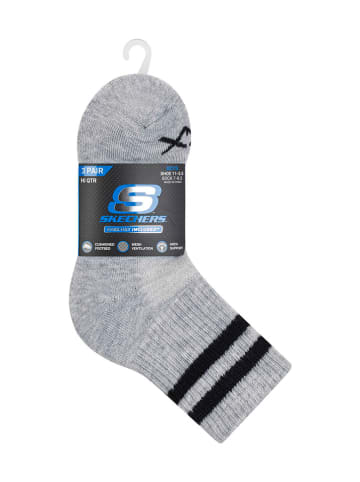 Skechers 3-delige set: sokken zwart/antraciet/grijs