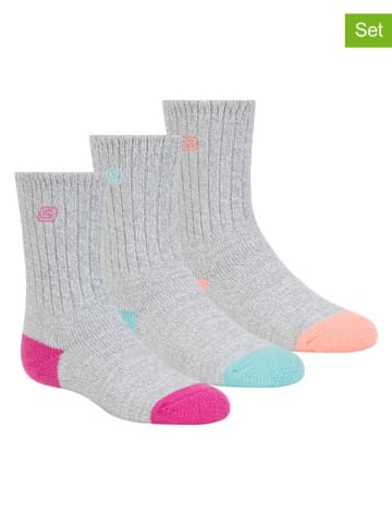 Skechers 3er-Set: Socken in Grau/ Bunt