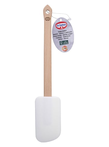 Dr. Oetker 2er-Set: Teigschaber "Fair" in Grau/ Weiß - (H)28 cm