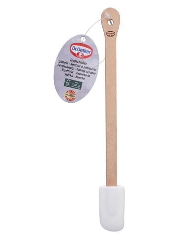 Dr. Oetker 2er-Set: Teigschaber "Fair" in Hellbraun/ Weiß - (H)25 cm