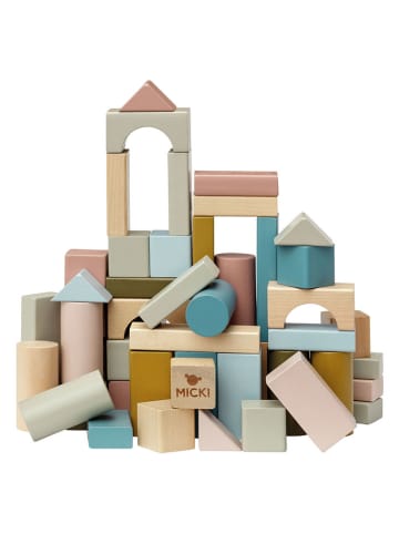 Micki 60-delige set: houten bouwstenen - vanaf 5 maanden