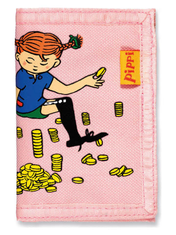 Pippi Langstrumpf Geldbörse "Pippi" in Rosa - (B)8 x (H)12 cm