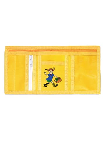 Pippi Langstrumpf Geldbörse "Pippi" in Gelb - (B)8 x (H)12 cm