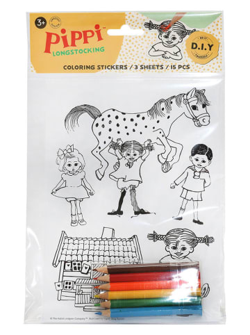 Pippi Langstrumpf Kreativ-Set: Pippi-Sticker - ab 3 Jahren