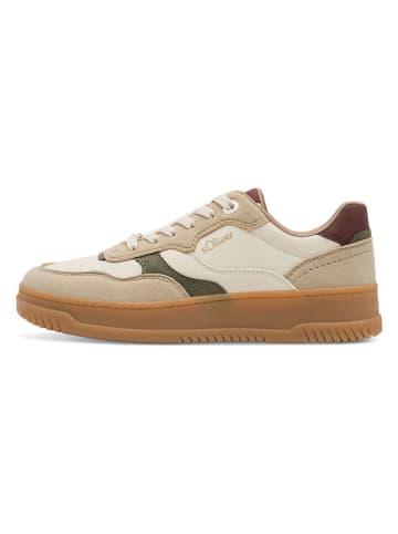 s.Oliver Sneakersy w kolorze beżowo-kremowym