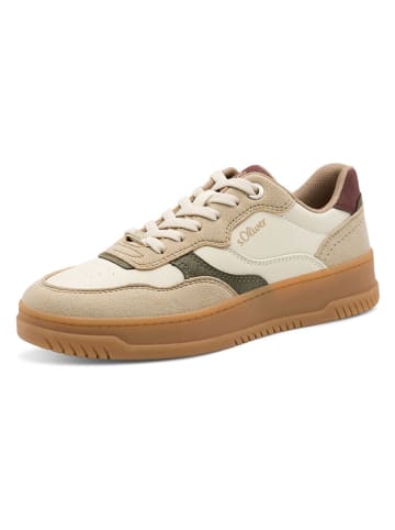 s.Oliver Sneakersy w kolorze beżowo-kremowym